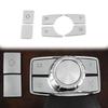 6PCS Car Multimedia Button Trim Cover Stickers Fit For Mercedes-Benz E Class W212 2010-2015 Interior Decoration Sticker