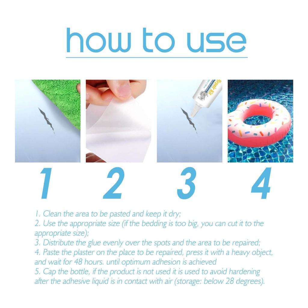 Профессиональный клей-заплатка для надувных бассейнов, лодок-плотов 60 мл, ремонтная жидкость для проколов лодок, каяков, каноэ
