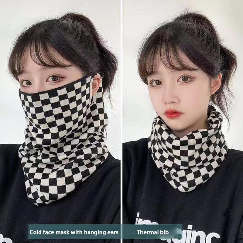 Универсальная зимняя подвесная маска-шарф для ушей, теплая ветрозащитная маска для лица, защита шеи для женщин, спортивный платок для головы