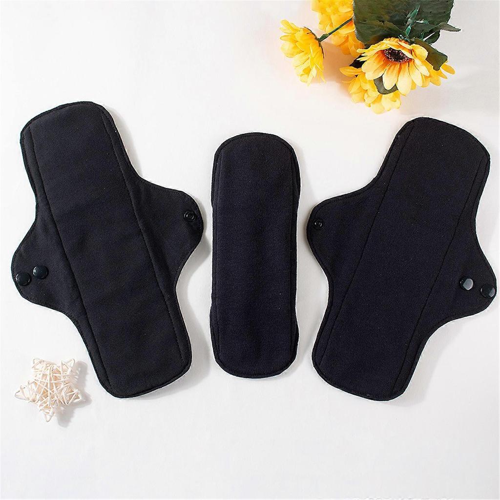 3PCS Women Menstrual Cloth Pad Absorbent Cotton Reusable Sanitary Pad Underwear Liner Antibacteria Technology Washable  23cm