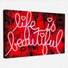Bansky Wall Art Life Is a Beautiful Poster Вдохновленный стиль Картина маслом Украшение дома Бэнкси Поп-Арт