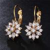 Latest 18k Gold Plated AAA Crystal Diamonds Earrings For Women & Girls