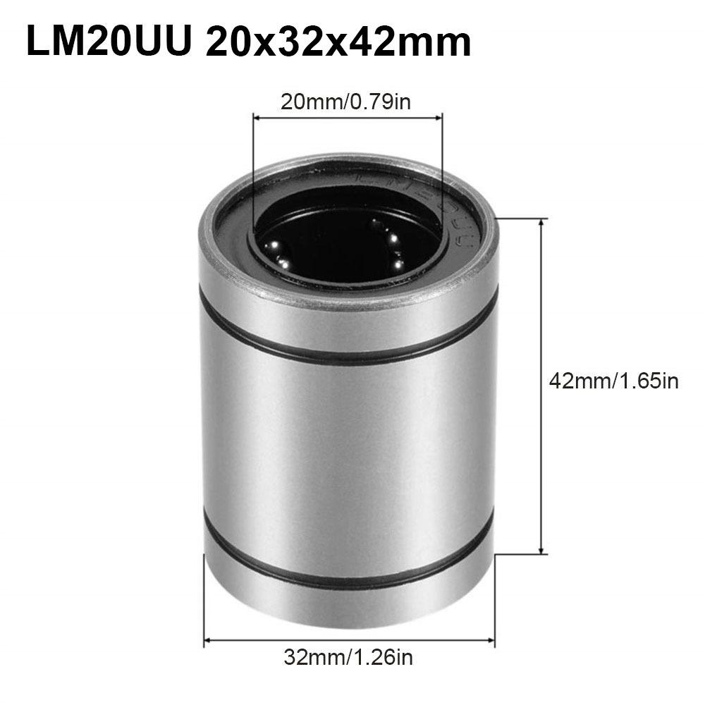 Shaft CNC Part LM3UU LM4UU LM5UU LM6UU Linear Ball Bearing Bushing Steel LM8UU LM10UU LM12UU LM16UU