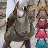 Bag Women Canvas Many Pockets Multi-functional Shoulder Bag Handbag Cross Body Messenger Bag