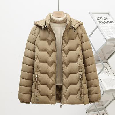 В пожилой маме короткая одежда женская корейская версия свободная и универсальная стоячий воротник пуховик хлопковый