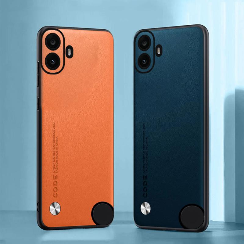 Простой чехол для телефона из искусственной кожи для телефона Nothing CMF 1 CMFPhone1 Матовый силиконовый бампер, противоударный чехол для телефона Nothing 2A 1