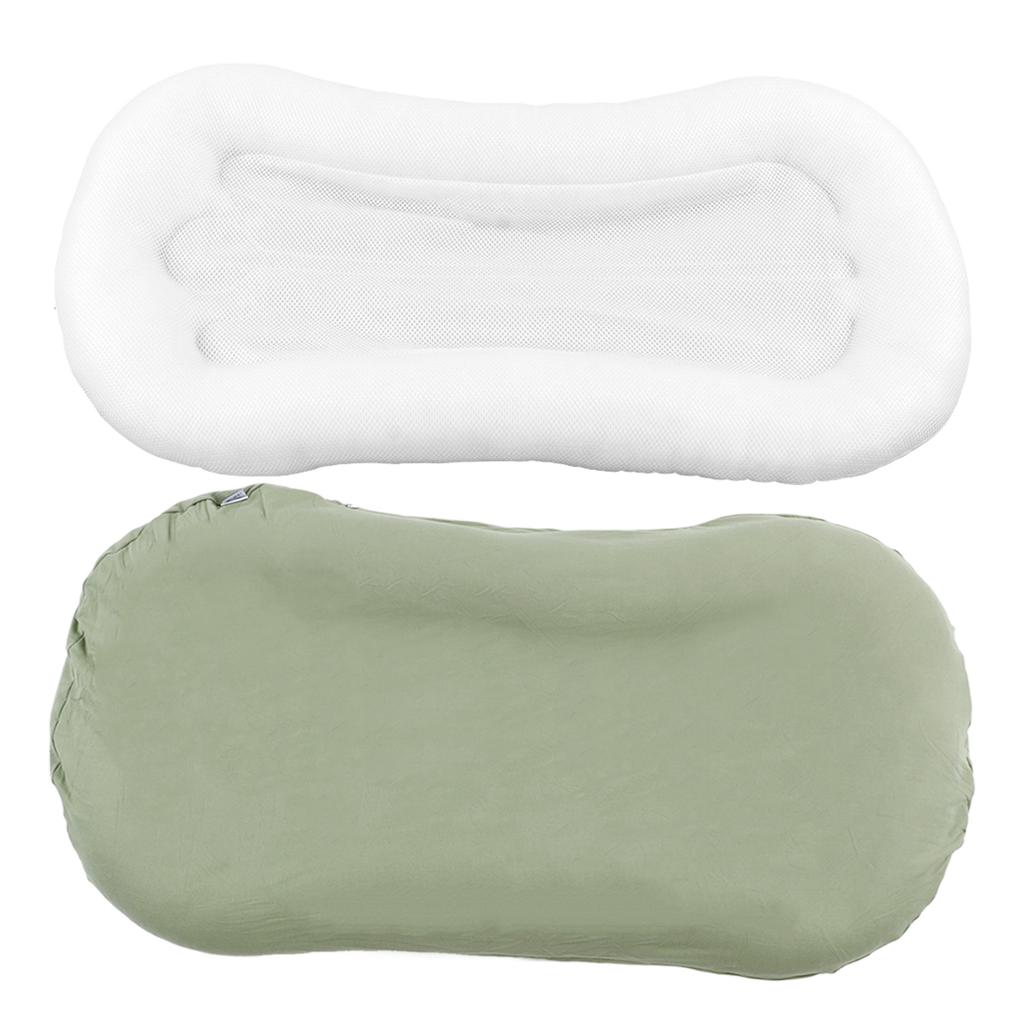 Baby Nest Pillow Ergonomic Soft Touch Skin Friendly Easy Clean Baby Lounger Pillow for Boys Girls