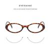 New  Oval Frame Glasses Retro Fashion Cat Eye Glasses Narrow Spectacles Plain Glasses Anti-Blue Light Eyewears
