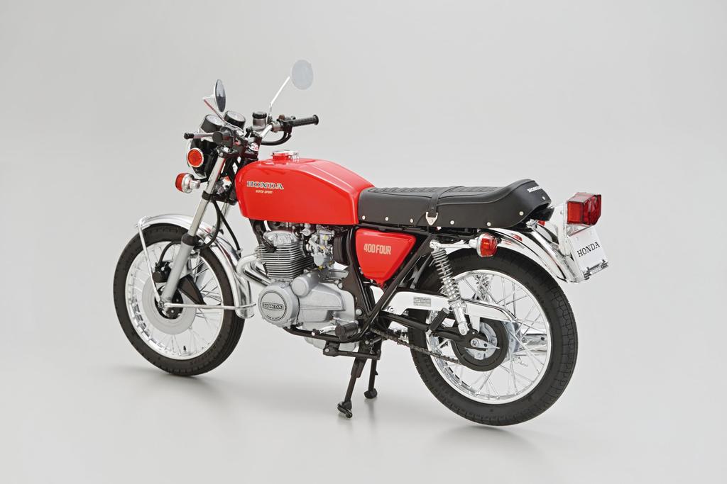 AOSHIMA The Bike Series Honda CB400F CB400FOUR 1974 Пластиковая модель Литье Цвет 1/12 № 3
