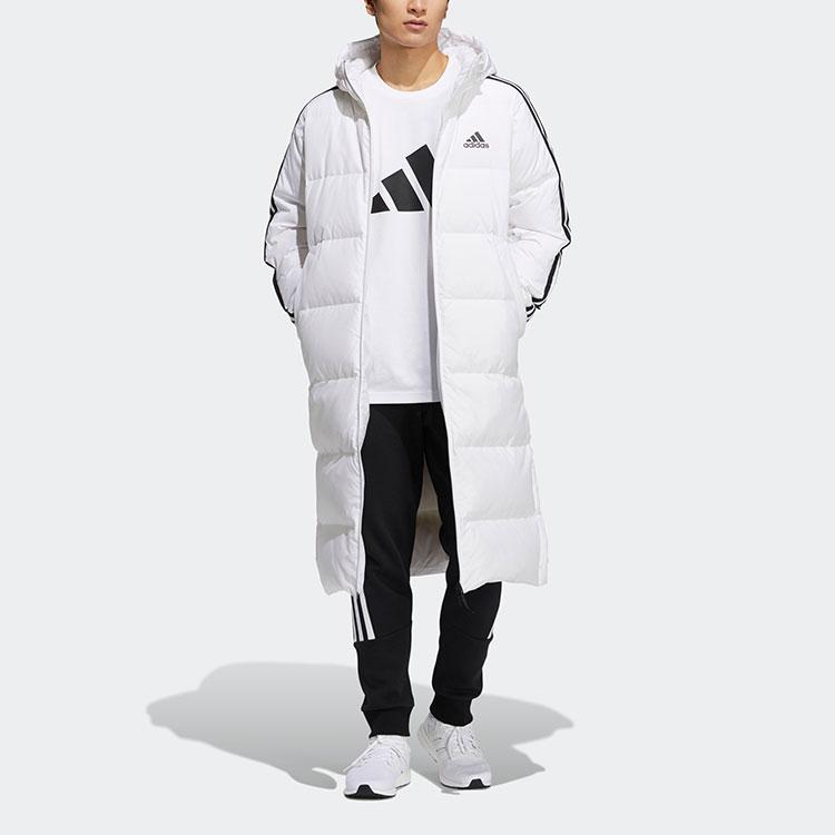 adidas Пуховик с 3 полосками Зимний Унисекс Белый H20762