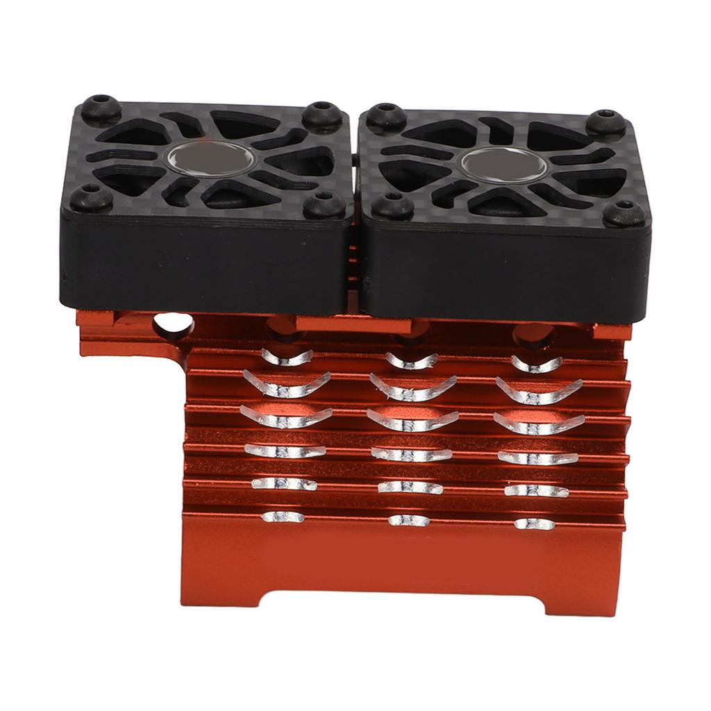 40?42mm Brushless Motor Cooling Fan Dual Motor Heatsink Radiator for 1/8 Remote Control CarOrange