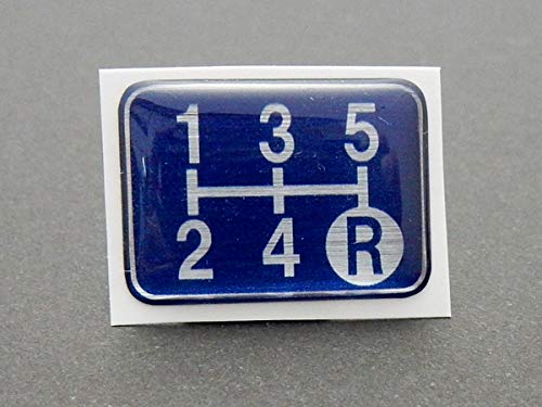 Эмблема тюнингового вентилятора для переключения передач синего цвета, 5-ступенчатая МКПП, синяя SPE-B501