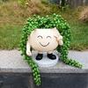 Горшки для цветов с лицом Ваза-лицо из смолы Горшки для суккулентов Голова-плантер Лицо