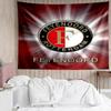 Feyenoord Rotterdam logo Tapestry for Bedroom Aesthetic Classroom Tapestries Wall Hanging for Living Room Dorm Office,Ideal Creative Gift