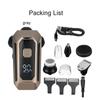 5-In-1 6 Cutter Head Multifunctional Electric Bald Head Shaver Waterproof Rechargeable Trimmer/6 Head Floating Head Cordless Groomer Gray/Golden