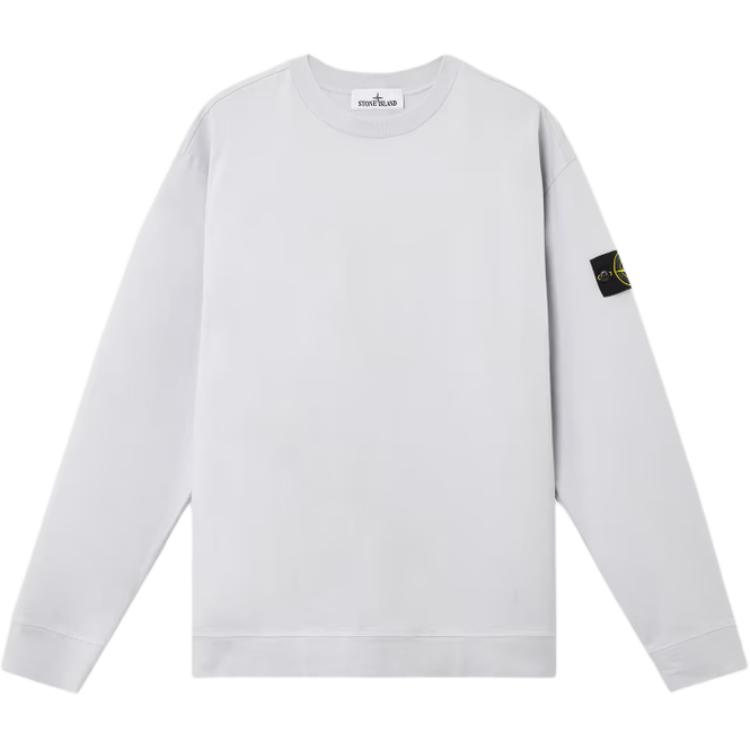 STONE ISLAND Свитшот мужской с круглым вырезом, значком и длинным рукавом, серый K1S1561000-43S0A50-V0088