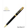 Used PARKER Ballpoint Pen, Matte Black GT