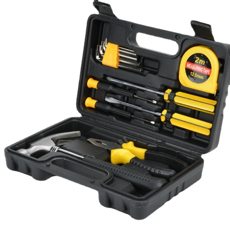 13 шт., набор инструментов, бытовая фурнитура, набор ручных инструментов, набор для авторемонта, ящик для инструментов, ключ, молоток, рулетка, гаечный ключ, набор плоскогубцев, деревообрабатывающие инструменты