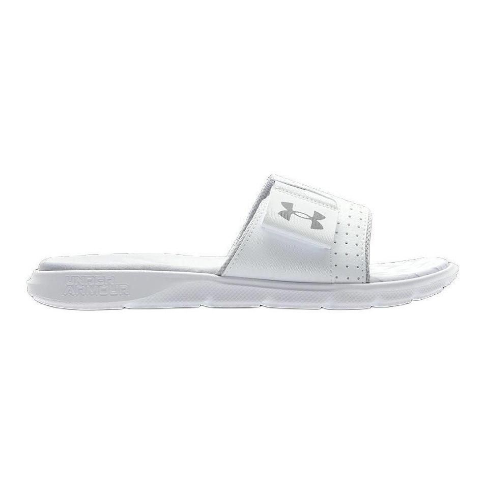 Under Armour Mercenary Comfortable Lightweight Slide Sandals Men Footwear White 3027252-101