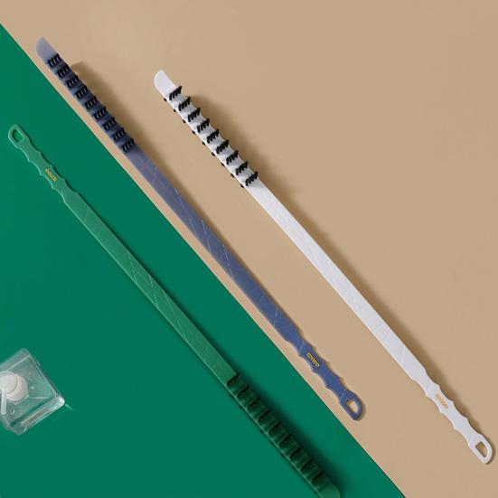 Washing Machine Cleaning Brush 360 Degree Curling Anti-break Detachable Drum Washing Machine Crevice Brush Cleaning Tool Stiff Dense Bristle