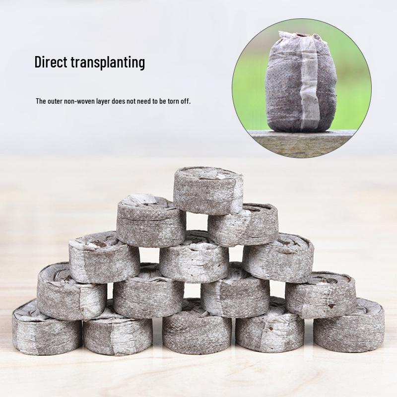30mm Non-woven Seedling Germination Blocks with Seeder - Nutrient Soil Starter Kit