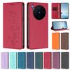 Милый Чехол для Телефона с Кошкой для Vivo X300 X300 Pro X200 Pro Mini X200 Ultra X200 FE X200S Чехлы Магнитный Кожаный Флип-Чехол Funda
