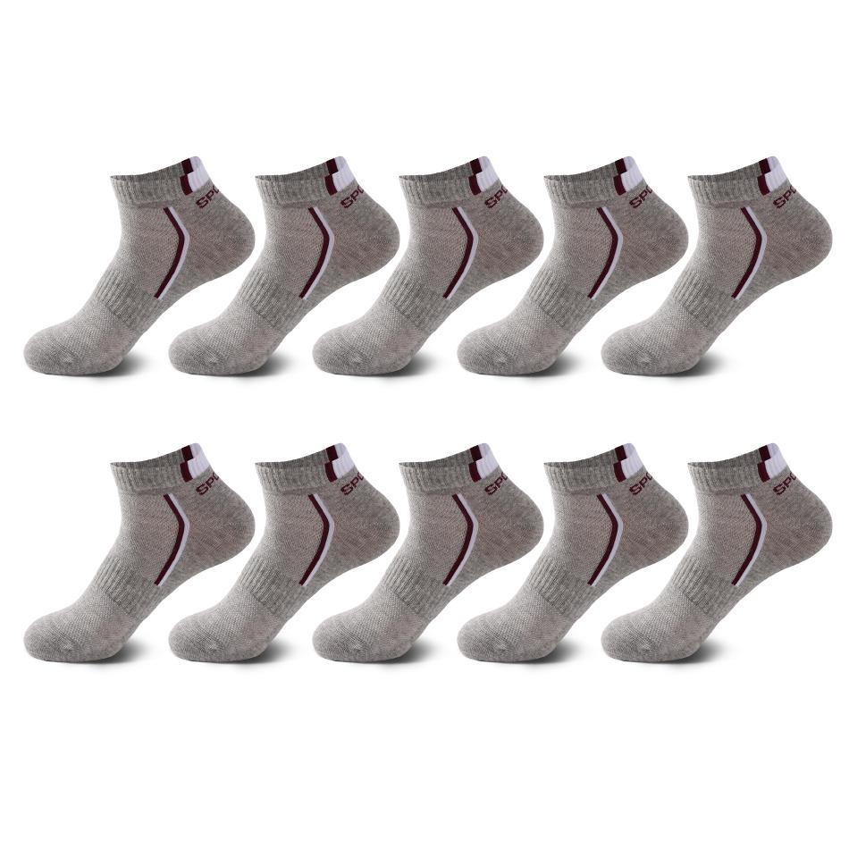 10 пар высококачественных мужских носков до щиколотки, дышащие хлопковые спортивные носки, сетчатые повседневные спортивные летние тонкие короткие Sokken, размер 38-48