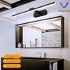 Fog-Proof Waterproof LED Wall Lamp - Acrylic Single-Arm Vanity Light for Bathroom Makeup, Punch-Free Installation.