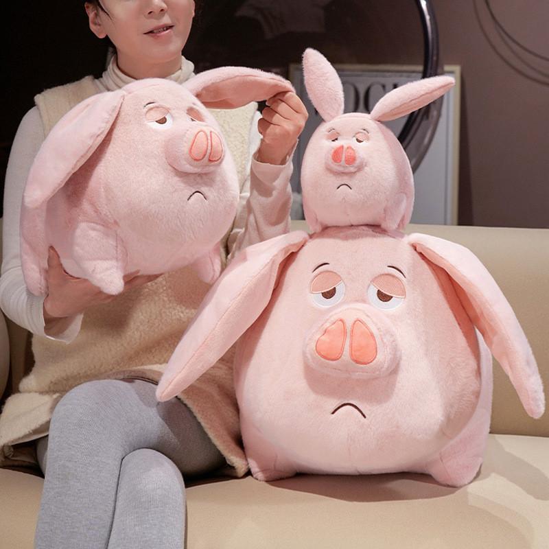 Cute Nezha Inspired Flying Pig Plush Doll Cozy Stuffed Animal For Kids Perfect Gift