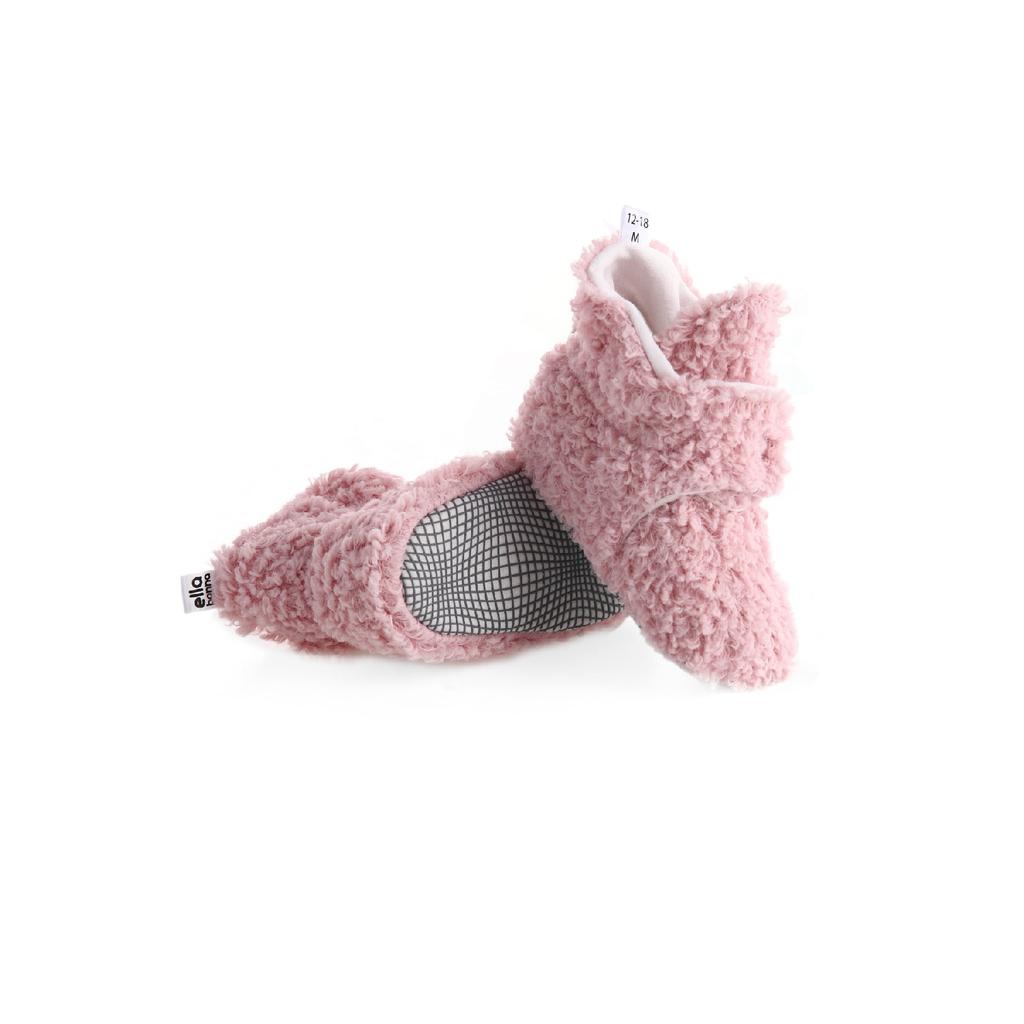 Нескользящая подошва, детские тапочки, домашние пинетки Ilkadm, подкладка из органического хлопка с защитой от пота, серого цвета