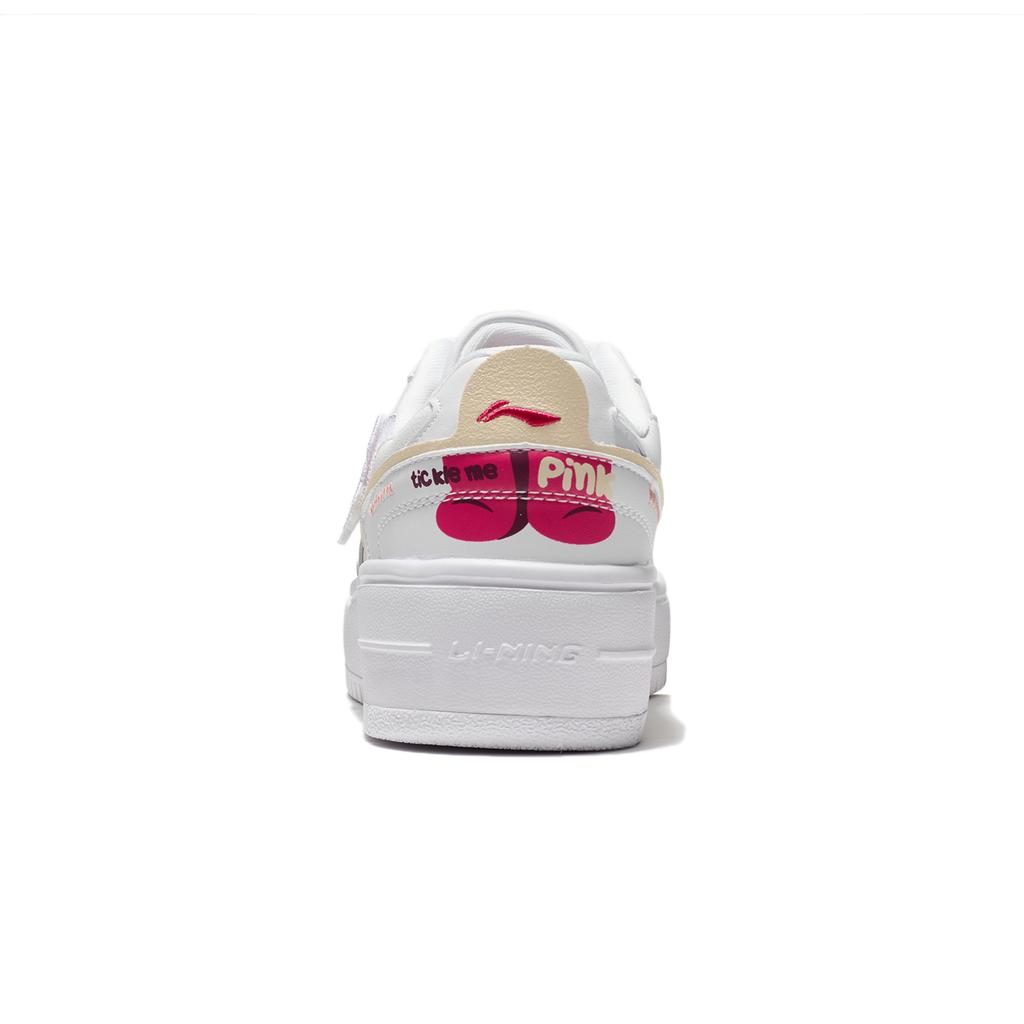 Disney X Li Ning Сырные кеды для скейтбординга Женские низкие Белые AGCT382-1