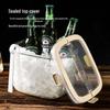 Large Transparent Outdoor Camping Ice Bucket with Tray