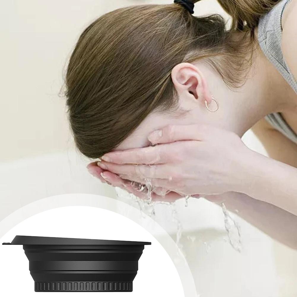 Face Bowl For Ice Foldable Silicone Wash Basin For Skin Care