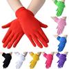 Womens Short Satin Opera Gloves Formal Dancing Gloves for Wedding Bridal Banquet Party Gloves