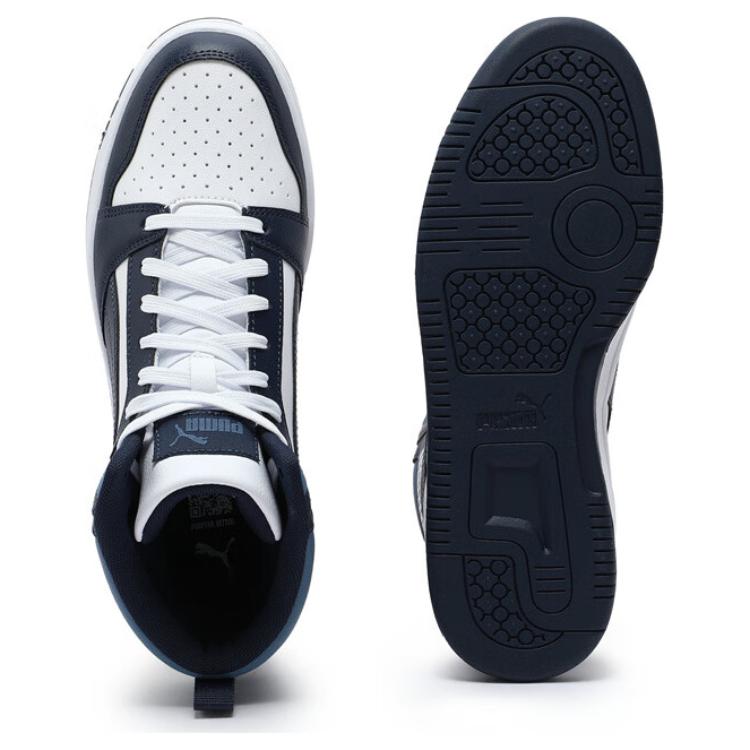 Puma Rebound V6 Casual Versatile Low-Top Sneakers Unisex Sneakers Black Blue 392326-28