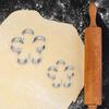3Pcs/Set Flower Shape Cookie Cutters No Odor 430 Stainless Steel Rose Petal Biscuit Molds Baking Tools