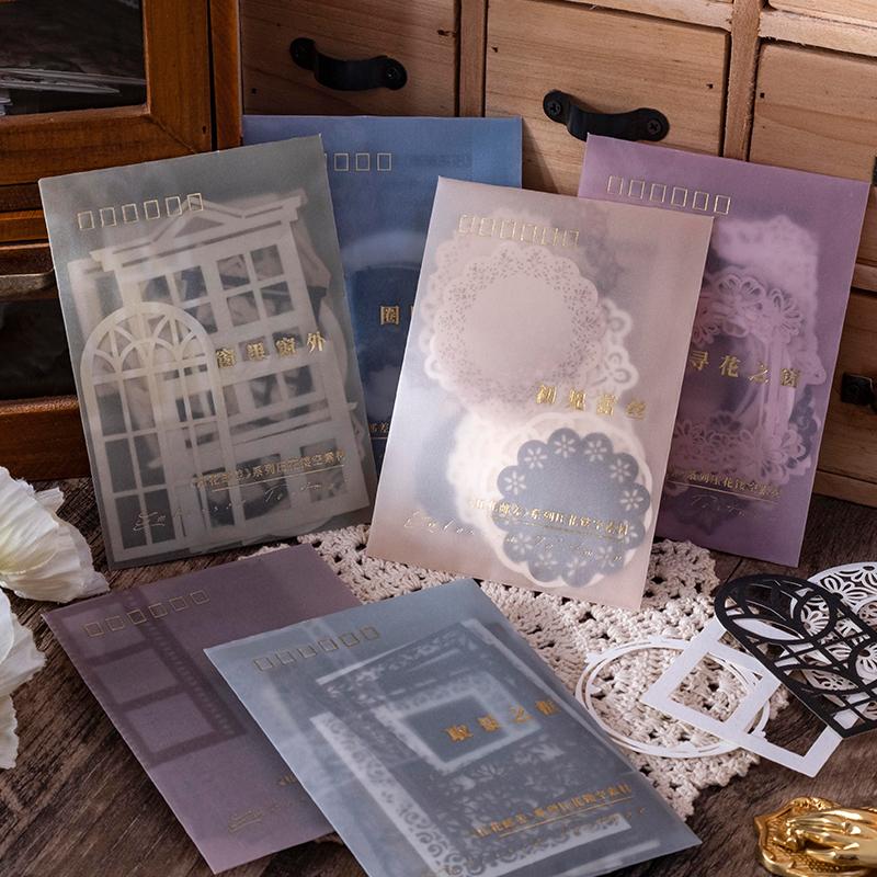 20 pcs/pack Hollow out window Style DIY Scrapbooking accessories Decorative Diary Album Junk Journal Supplies