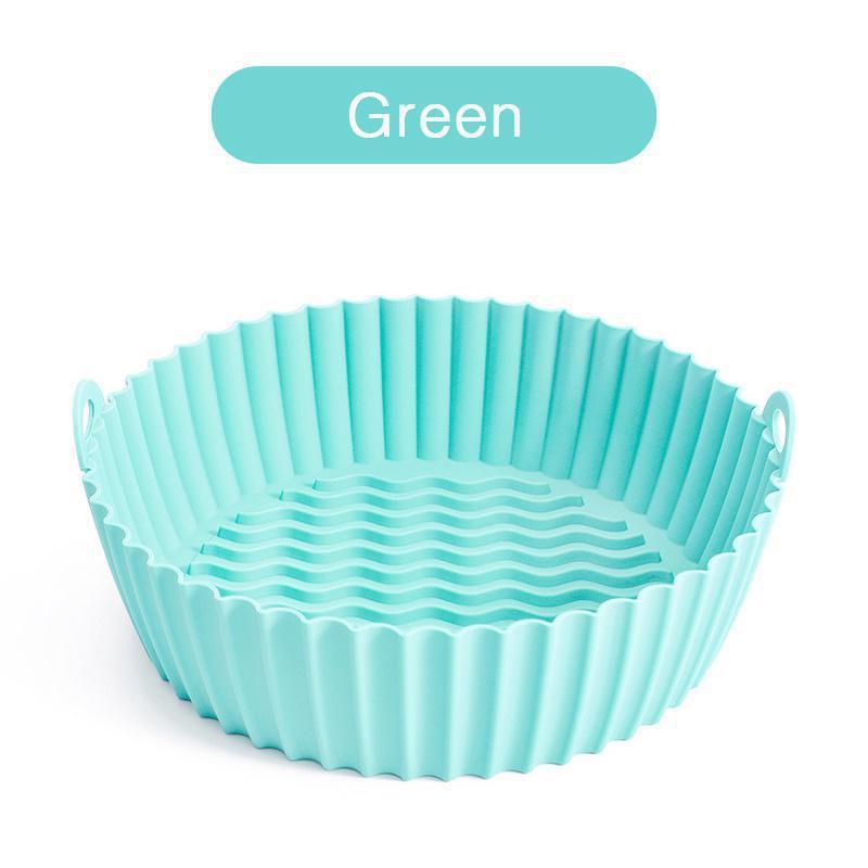 Air Fryer Silicone Pad Microwave Baking Tray Pizza Grill Pan Silicone Mat Reusable Air Fryer Liner Pot Airfryer Accessories