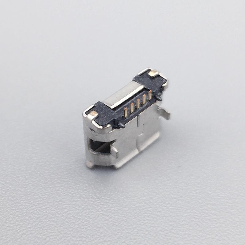 Micro USB 5P Female Connector 5.9 SMD Edge-Folded Charging Interface