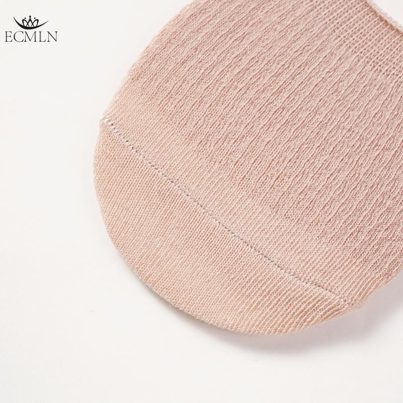 Solid Color Mesh Cotton Short Socks for Women Thin Non-falling Heels Shallow Invisible Breathable Summer Boat Socks