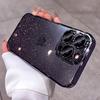 Роскошный Прозрачный Чехол-Бампер С Блестками и Покрытием Для iPhone 16 15 14 Plus Pro Max 12 Ультратонкий Жесткий Ударопрочный