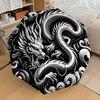 1pc Chinese Dragon Yin Yang Umbrella with Plastic Handle,Suitable for All Seasons Home Travel Outdoor UmbrellaDD1040