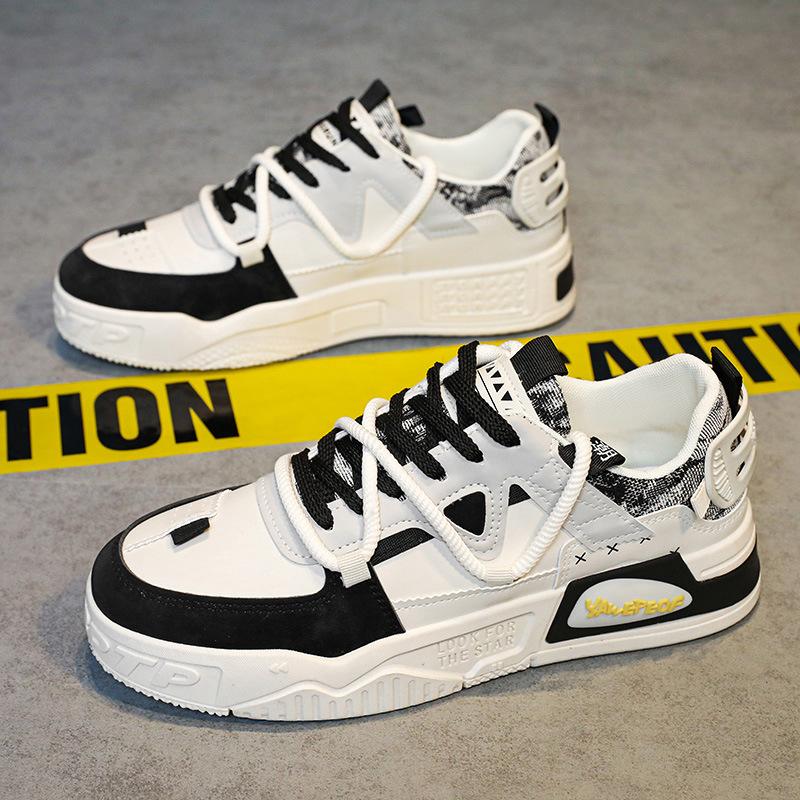 Мужская обувь Новая летняя дышащая сетчатая повседневная белая обувь для скейтборда Студенческая нишевая оригинальная универсальная спортивная трендовая обувь