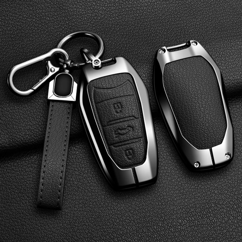 Подходит для ключей автомобиля Citroen C1 C2 C4 C6 C3-XR Picasso Grand DS3 DS5, набор брелков дистанционного управления автомобилем из цинкового сплава и кожи, защитный чехол для ключа