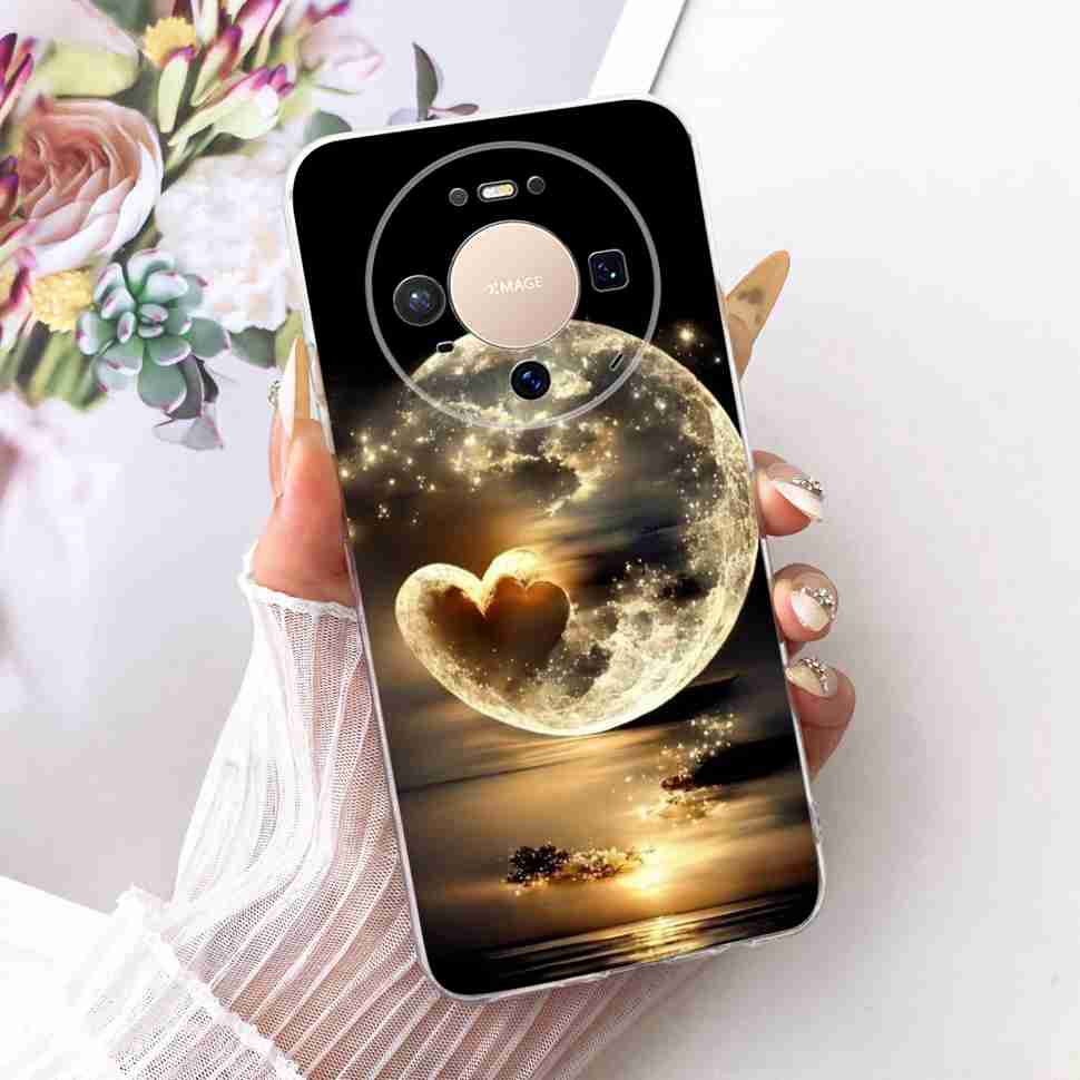 Чехол для Huawei Mate 80 5G 2025 VYG-AL00 Мягкий силиконовый Чехол-крышка с рисунком в виде сердца Для Huawei Mate80 Mate 80 TPU Fundas