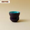 2pc/lot Grape Purple Solid Color Teacup Zen Tea Bowl Beautiful Tea Cup Tea-tasting Personal Cup Chazhan Master Cups Teaware 60ml