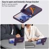 Чехол для Samsung Z Flip7 с отделением для карт, защитой шарнира, защитой от падений и подставкой