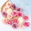 Silk Rose Artificial Flower Head Fake Flower For Home Decor Christmas Party Marriage Wedding Decoration DIY Wreath Accessories