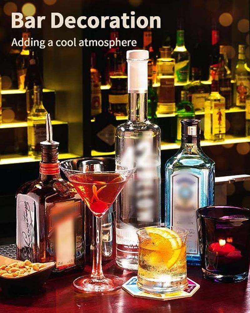 Светящиеся наклейки на подстаканники Светодиодная подставка для бара Напитки Подставка для стакана Бутылки с винным ликером Атмосфера Подстаканник Светящаяся наклейка на стакан Светоизлучающий реквизит