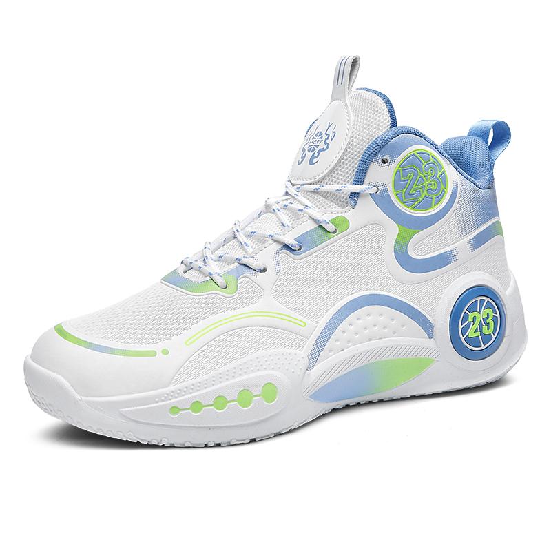 Новые износостойкие баскетбольные кроссовки для мужчин дышащие противоскользящие амортизирующие студенческие повседневные спортивные кроссовки молодежный тренд